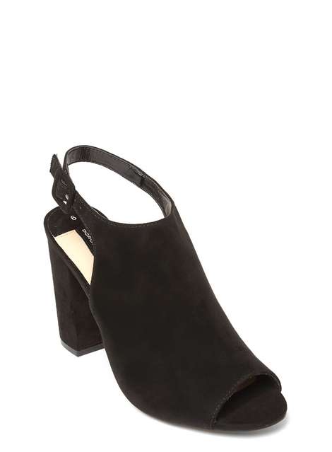Black 'Starlight' Peep Sandals